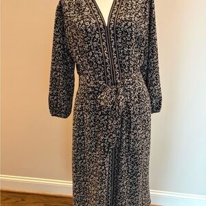 Max Studio Black and White Floral Dress